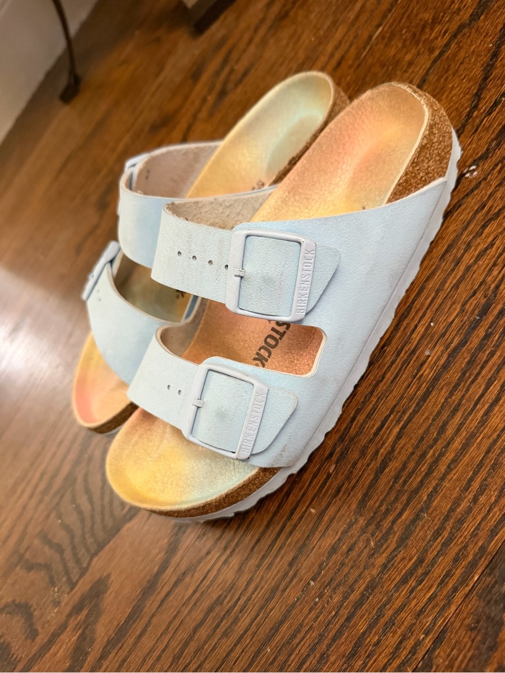 Birkenstock women’s baby blue size 38 w7 - Picture 5 of 7
